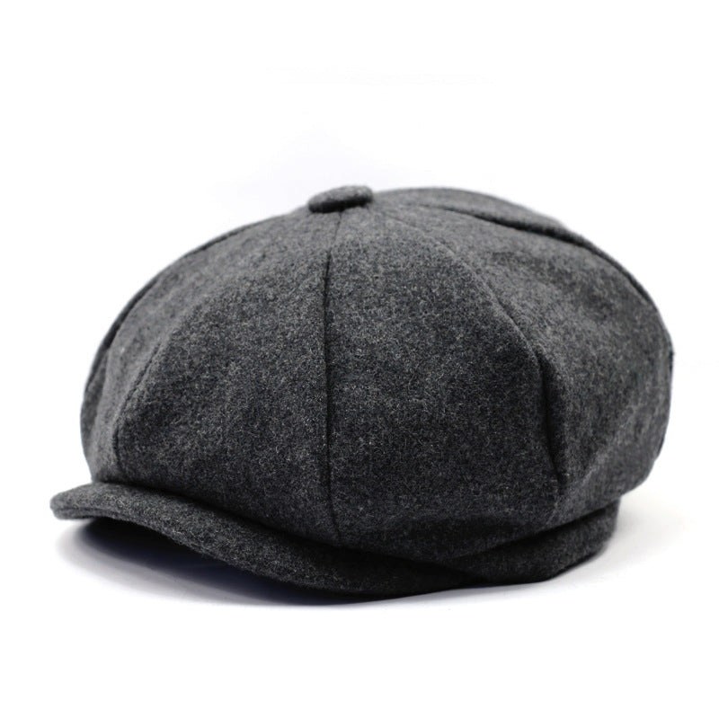 Vintage Newsboy men's winter painters Cap