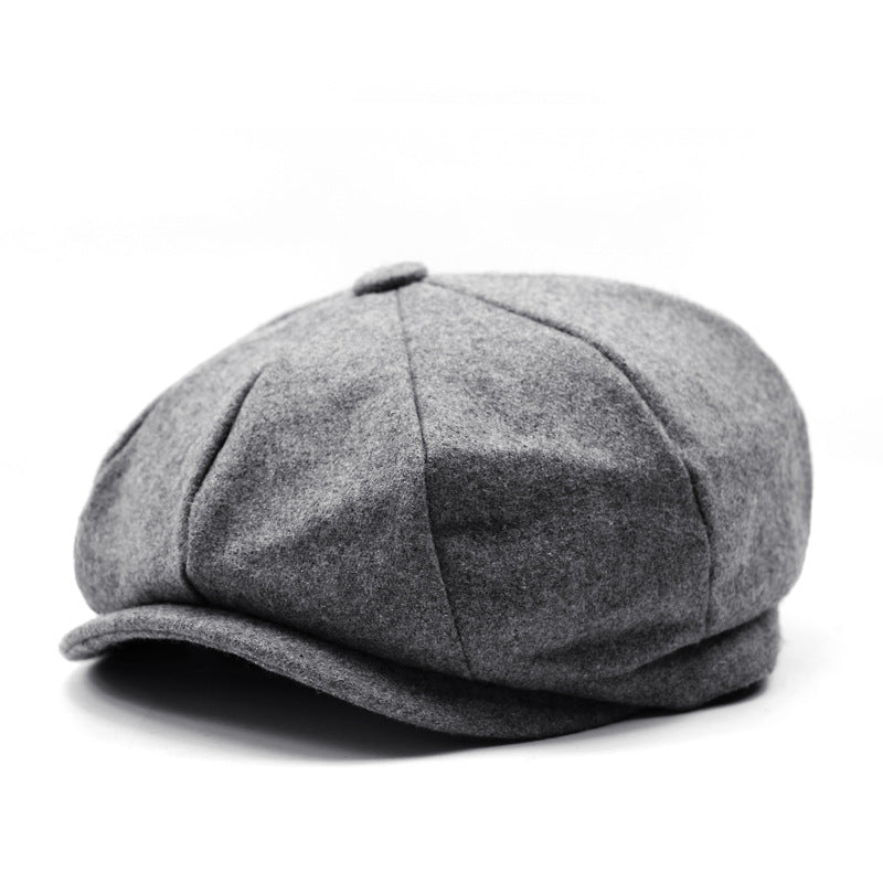 Vintage Newsboy men's winter painters Cap