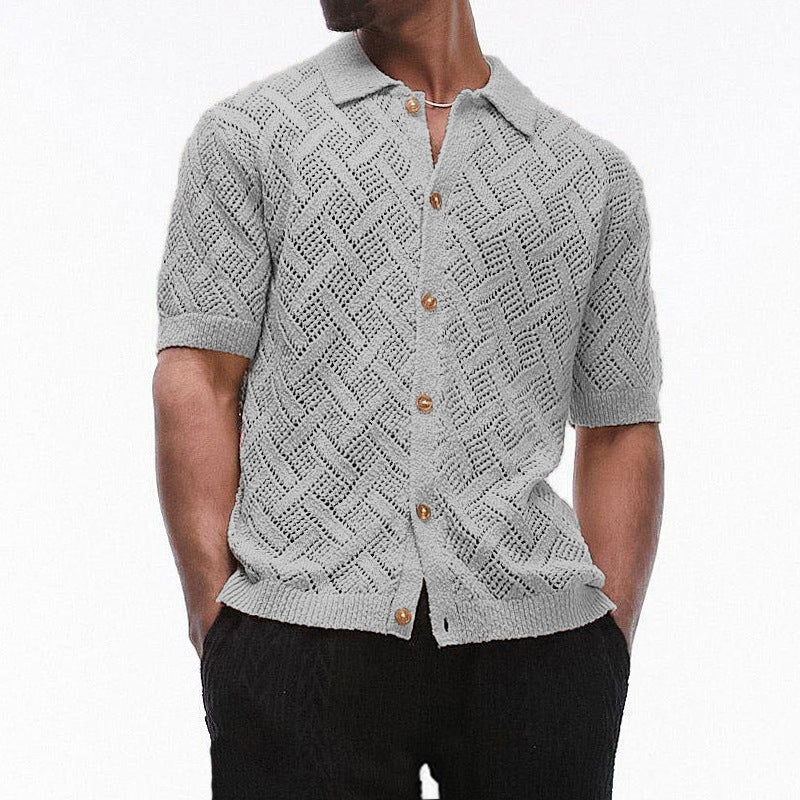 Classic knitted Hollow Shirt
