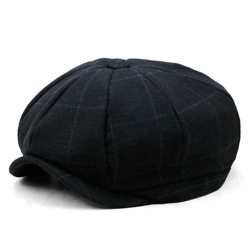 Vintage Newsboy men's winter painters Cap