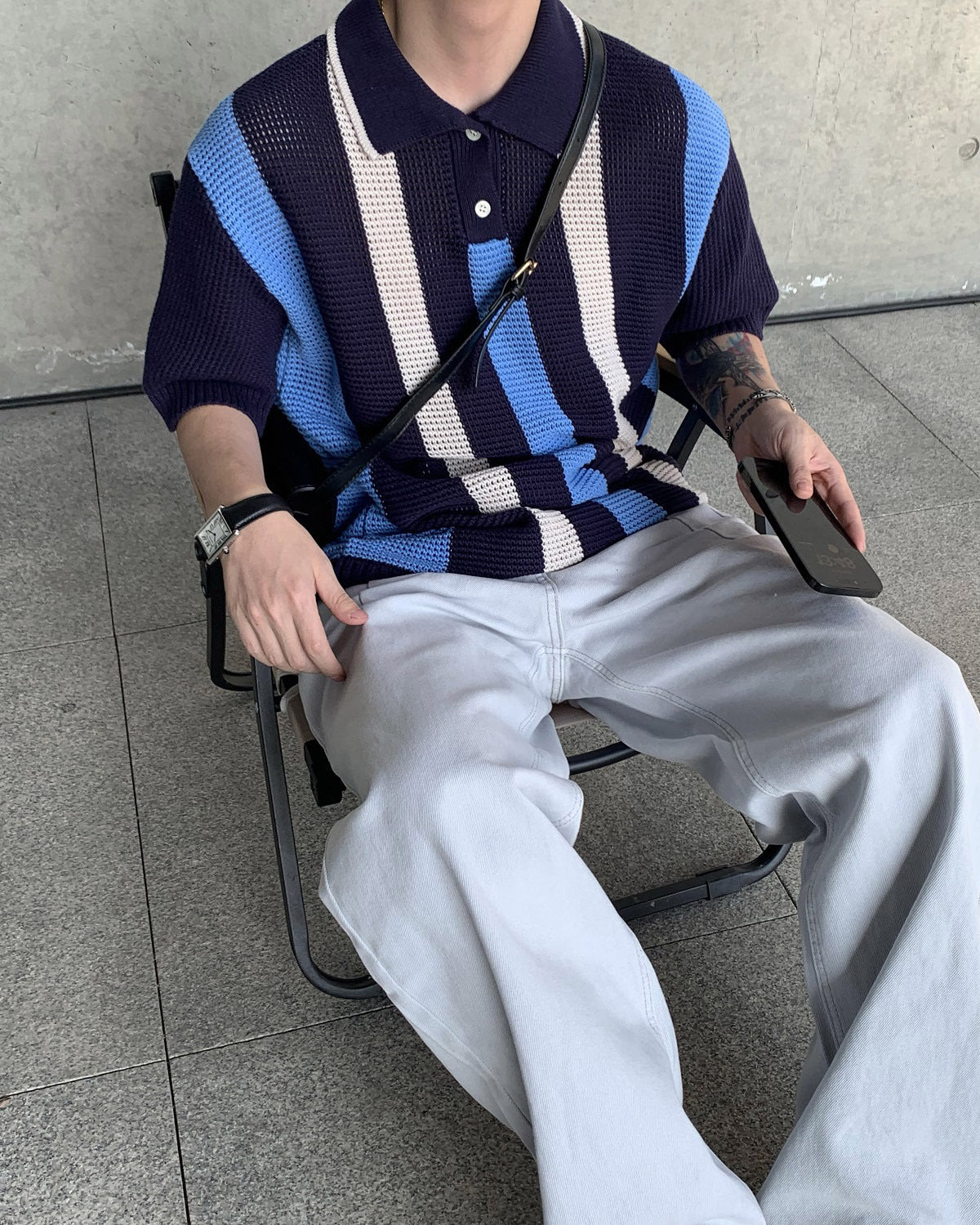 1950s Vintage Retro Men's Polo