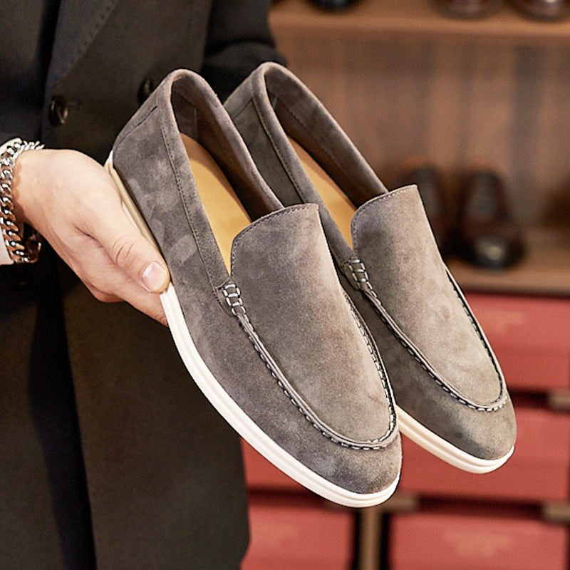 British Loafers Retro Flat Bottom Casual Men