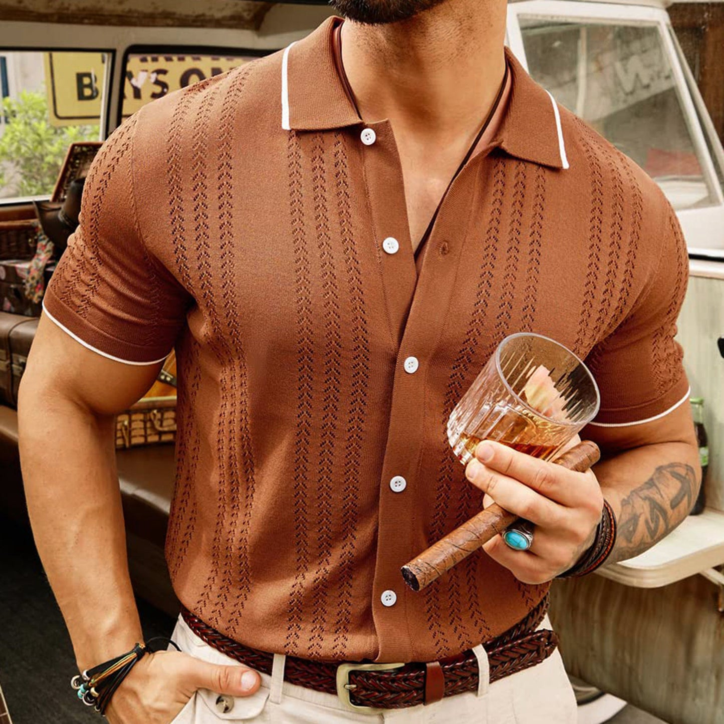 Vintage Casual Business Polo