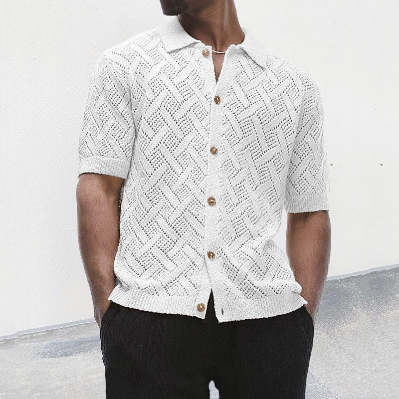 Classic knitted Hollow Shirt