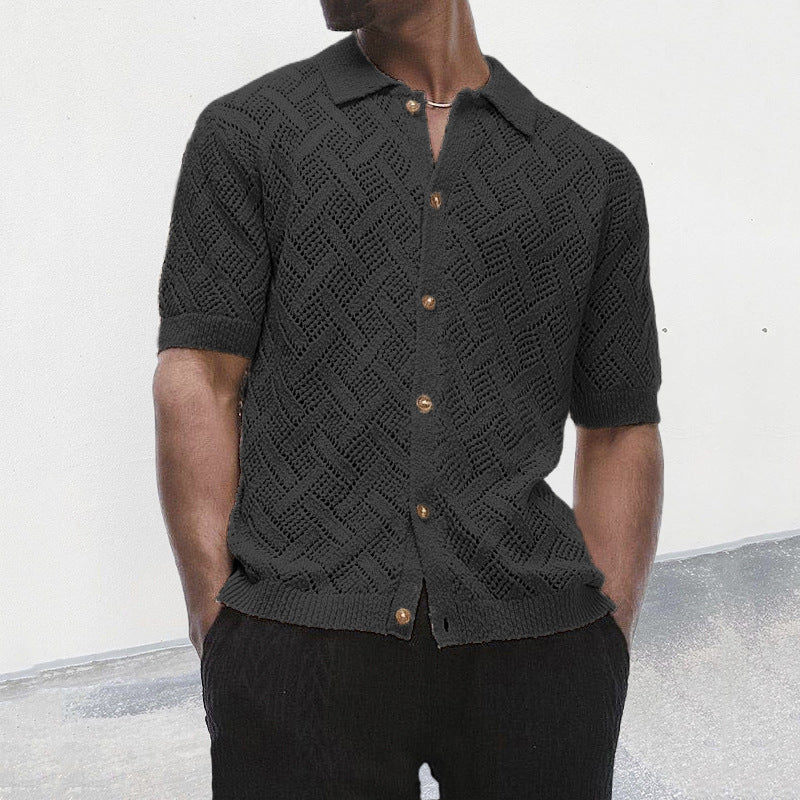 Classic knitted Hollow Shirt
