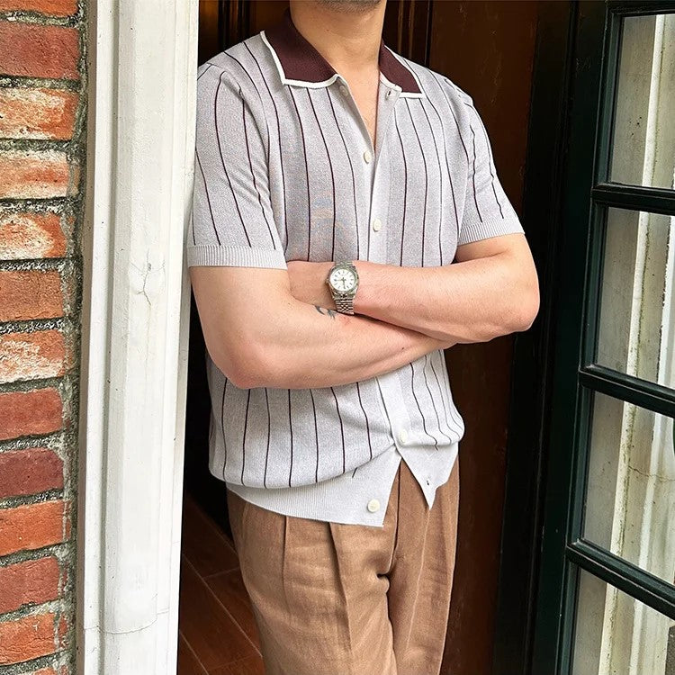 1950's Vintage Lapel Men's Cardigan