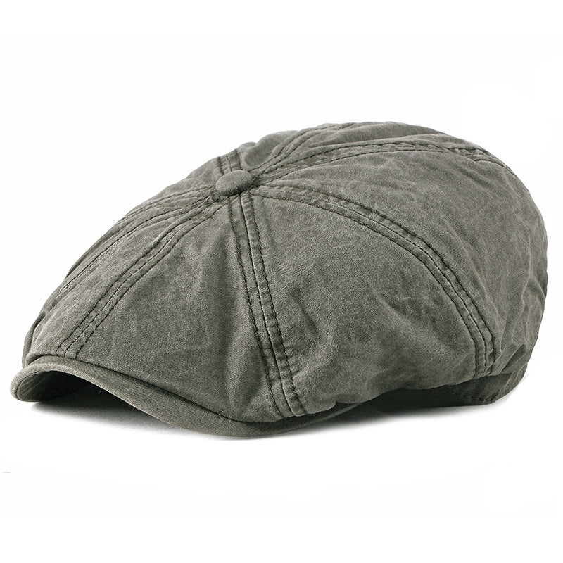 1920's Vintage Literature Duck Tongue Octagonal Cap