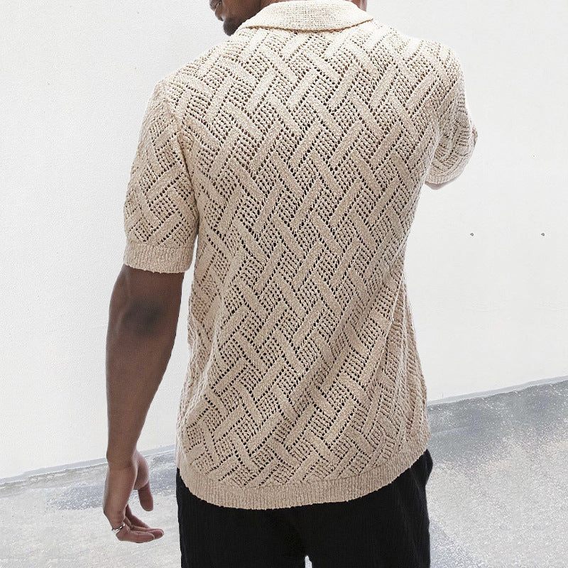 Classic knitted Hollow Shirt