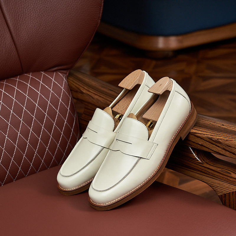 Retro Loafers Genuine Leather Handmade Leisure