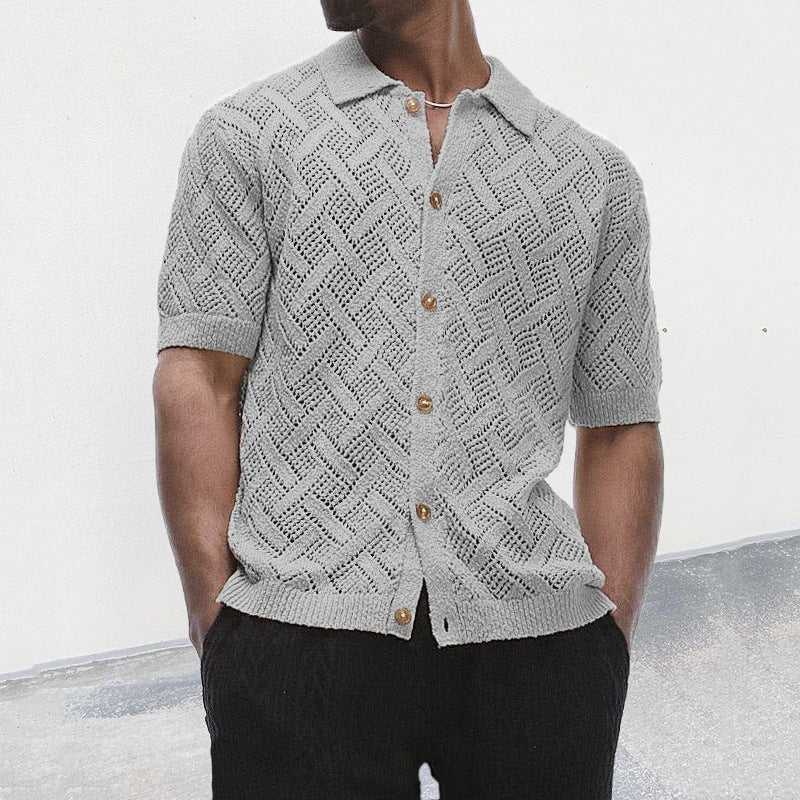 Classic knitted Hollow Shirt
