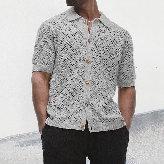 Classic knitted Hollow Shirt