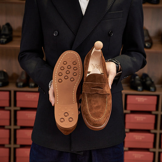 Retro Loafers Genuine Leather Handmade Leisure