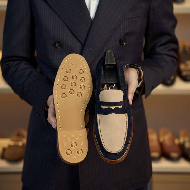 Retro Loafers Genuine Leather Handmade Leisure