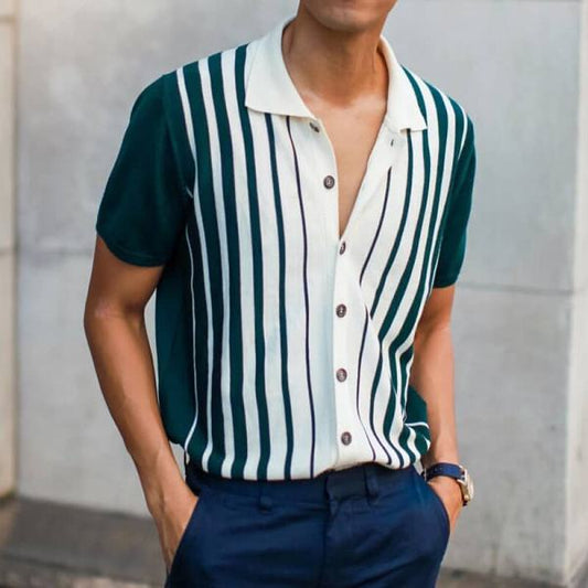 Retro 1950s Men's Polo