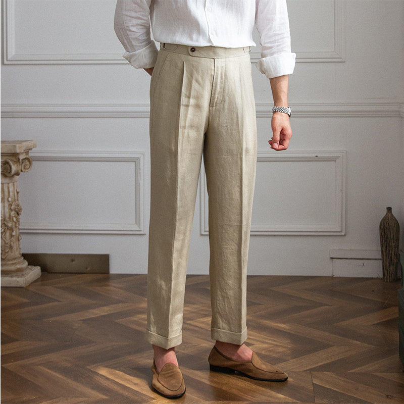 Classic Old money Linen Pants