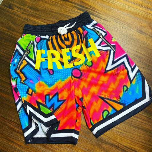 Retro Urban Basketball Shorts