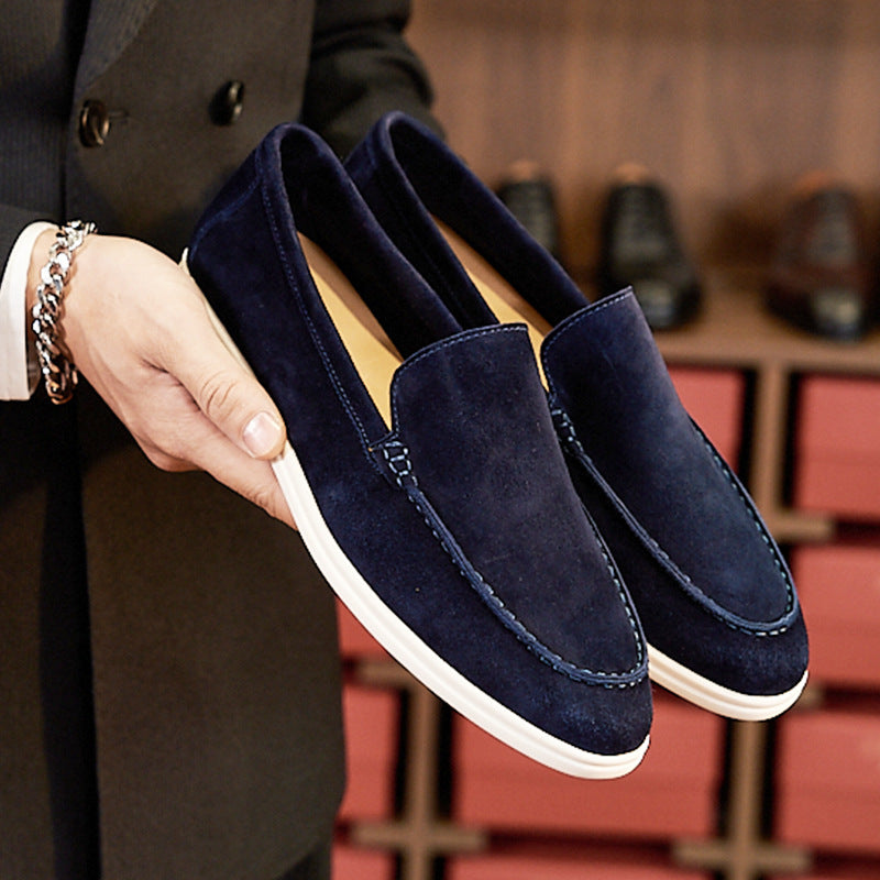 British Loafers Retro Flat Bottom Casual Men