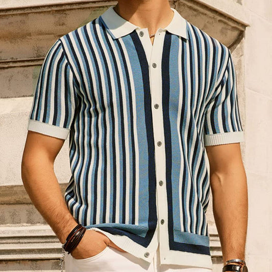 1970's Classic Coastal Striped Polo