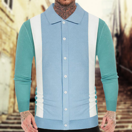 Vintage Business Casual Polo Shirt