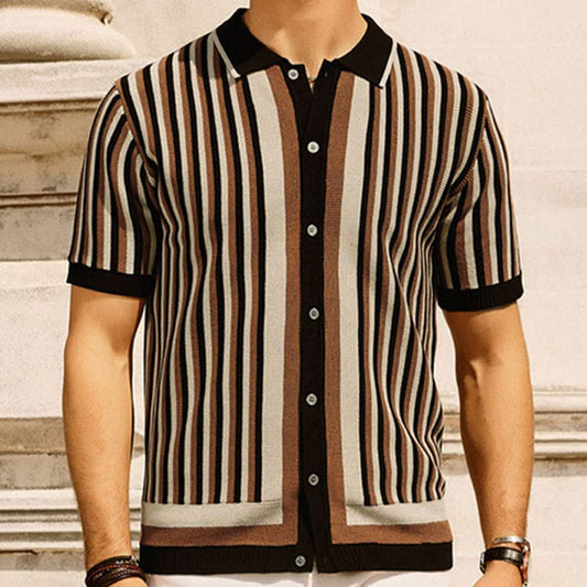1970's Classic Coastal Striped Polo