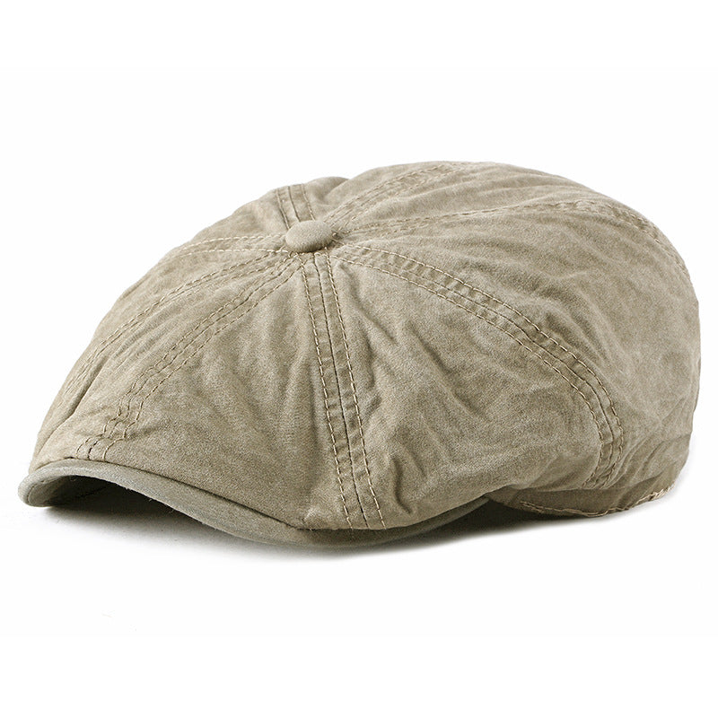 1920's Vintage Literature Duck Tongue Octagonal Cap