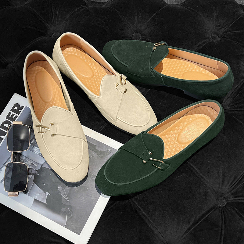 Classic Matte Leather Loafers